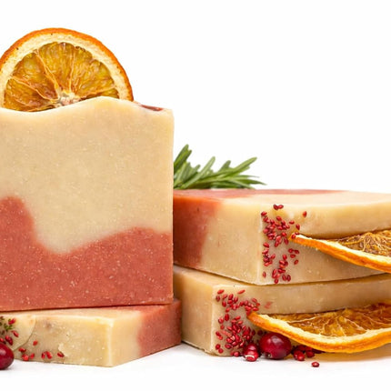 ORANGE & CRANBERRY HANDCRAFTED SOAP BAR