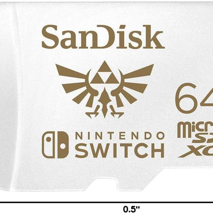 SanDisk 64GB microSDXC-Card, Licensed for Nintendo-Switch - SDSQXAT-064G-GNCZN