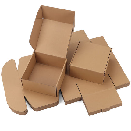 50 Pack 6x4x2 inch Small Shipping Boxes, White Mailing Boxes