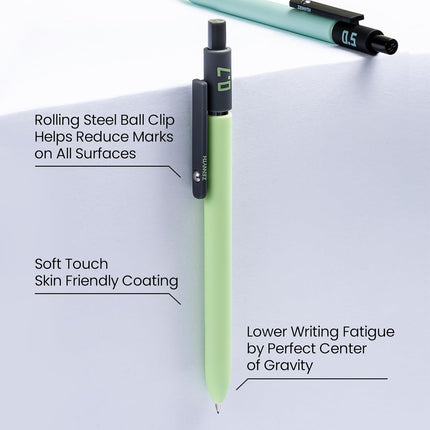 Ddaowanx Mechanical Pencil Set, 6PCS Art Mechanical Pencils 0.5 & 0.7mm with 4 Boxes HB Leads, 2PCS Erasers and 10PCS Eraser Refills, Gifts for Teen Girls, School Supplies (6PCS 0.5 + 0.7 mm)