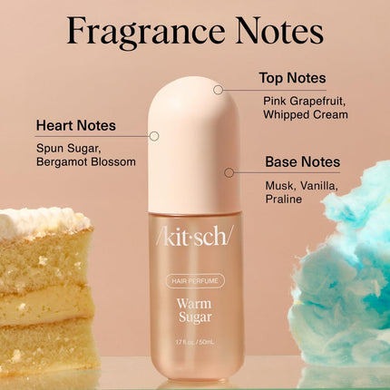 Hair Perfume for Women – Hair Spray & Body Mist – Warm Sugar, 50mL