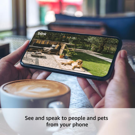 Blink Outdoor 4 – Wireless smart security camera, two-year battery life, 1080p HD day and infrared night live view, two-way talk. Sync Module Core included – 1 camera system