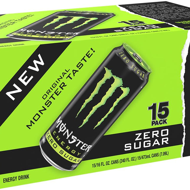Zero Sugar, Green, Original, Low Calorie Energy Drink