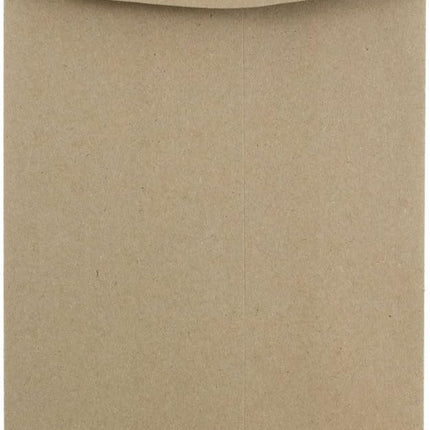 JAM PAPER 6 x 9 Open End Catalog Premium Envelopes - Brown Kraft Paper Bag - 50/Pack