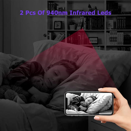 Spy Camera 1080P Indoor Hidden Camera Wireless, Mini Cameras, Home Security Cameras with Motion Detection, Night Vision, App Control Door SpyCam X7