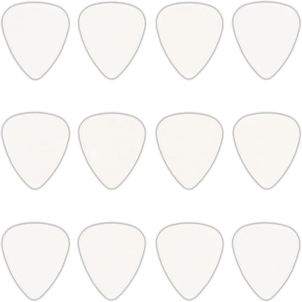 Celluloid Clear Guitar Or Bass Pick - 0.71 mm Medium Gauge - 351 Shape - 12 Pack