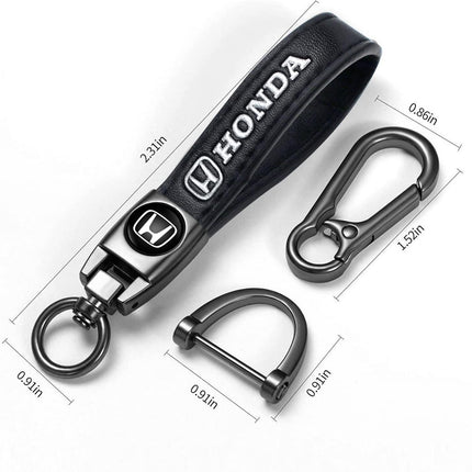 Genuine Leather Car Keychain Key Ring Accessories New