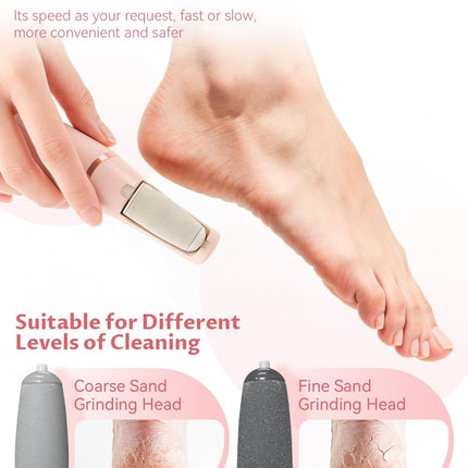 Silk 3 Pro Callus Remover, 2026 Upgraded 3rd Electric Callus Remover for Feet, Foot File Callus Remover Pedicure Tools with 2 Speeds, for Dry/Calluses/Cracked/Hard Skin - Soft Smooth Skin(Pink)