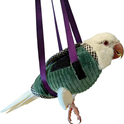DRESSO Portable Bird Carrier Bag, Escape Resistant Parrot Carrier Bag Harness for Small Medium Parrots, Cockatiel,Green-cheeked Conure, Random Color (Small)