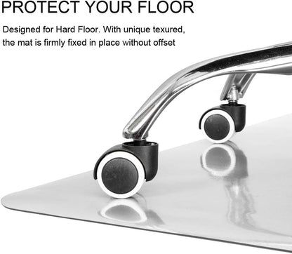 Clear Chair mat for Hardwood Floor 30 x 48 inches Transparent Floor Mats Wood/Tile Protection Mat for - photo 4