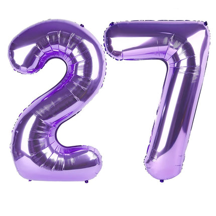 Number Balloons 5 Balloon Blue Birthday Decorations for Men Party, 40 Inch