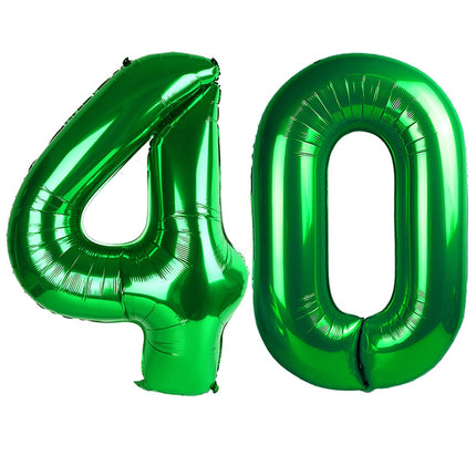 Number Balloons 5 Balloon Blue Birthday Decorations for Men Party, 40 Inch