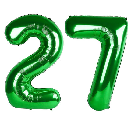 Number Balloons 5 Balloon Blue Birthday Decorations for Men Party, 40 Inch