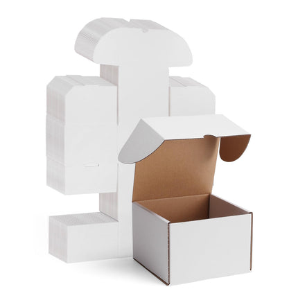 12x9x6 inches White Shipping Boxes pack of 15, Corrugated Cardboard Boxes 12 x 9 x 6 for Packaging Small Business, Moving, Mailing