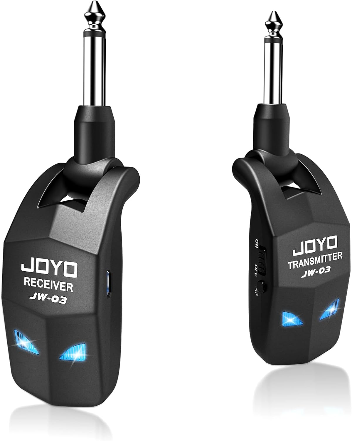 2.4GHz Wireless Guitar System 4 Channels Rechargeable Audio Wireless Transmitter Receiver for Guitar Bass Electric