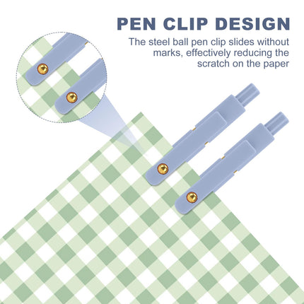 Gel Pens,6 Pcs 0.5mm Retractable Quick Dry Blue Ink Pens