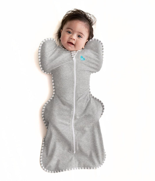 Gray Newborn Swaddle Sleep Sack, Small 8-13 lbs