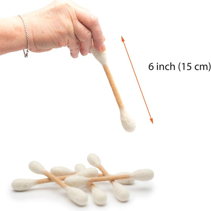 Glaciart One Swabs Cat Toys with Catnip - 12 Pk | Durable for Chew, Cute Cat Toys Interactive Kitty for Boredom, Exercise, & Play | Filled w/Organic Catnip for Anxiety & as Digestive Aid | Gift Idea
