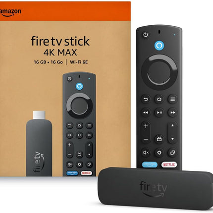 Amazon Fire TV Stick 4K Max streaming device, with AI-powered Fire TV Search, supports Wi-Fi 6E, free & live TV without cable or satellite, find shows faster with Alexa+