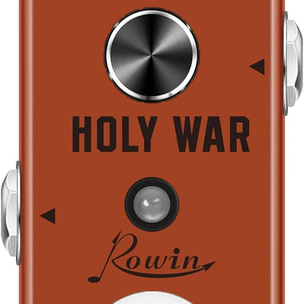 Rowin Classic Analog Flanger Guitar Effect Pedal with Special Vibration Rumbling Noise Effect Black