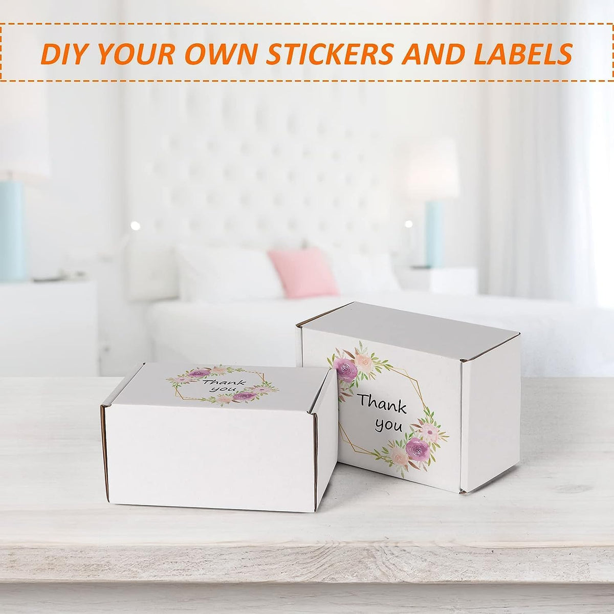 6 x 4 x 3 Inch White Corrugated Literature Mailer Boxes, Set of 50 - photo 4