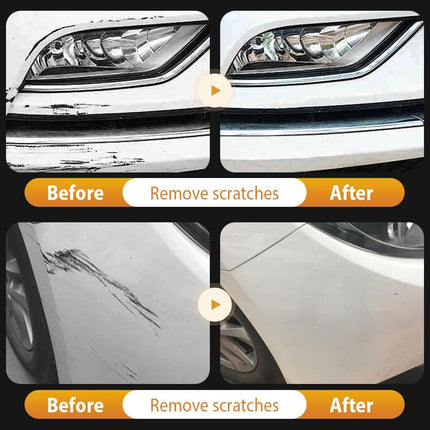 Car Scratch Remover Wax, 2026 Car Scratch Repair Paste for Deep Scratches, Scratch Remover for Vehicles, Universal Car Scratch Removal Wax with Wipe and Sponge (1PCS)