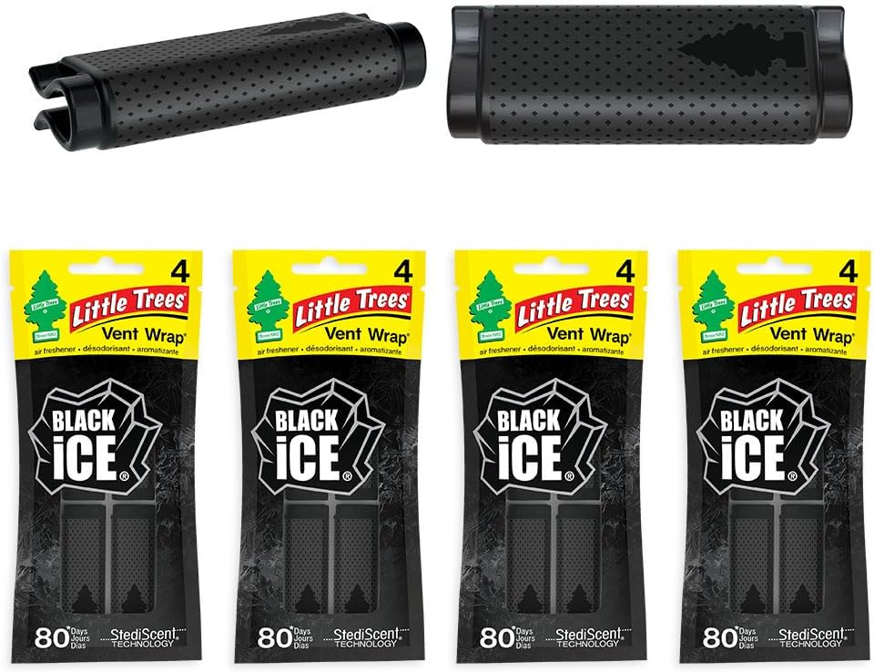 Car Air Freshener | Vent Wrap Provides Long Lasting Scent, Invisibly Fresh | 16 Air Fresheners | Black - photo 2