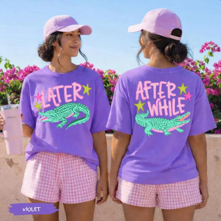 Later Gator Comfort Colors T-Shirt, After While Crocodile Shirt, Funny Alligator Sweatshirt, Southern Saying Gift, Crocodile Shirt