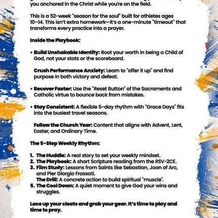 Sports Devotions For Catholic Athletes: A 52-Week Devotional To Help Young Athletes Build Resilient Faith, Virtue, Mental Toughness, And A Growth Mindset Through The Church Year