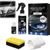 Automotive Headlight Restoration Kit: Fast & Easy Car Headlight Cleaner for Oxidized, Yellowed Headlamps - Refurbishing Fluid Restores Clarity & Brightness for All Vehicle Types (1pcs)
