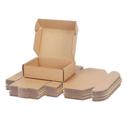 50 Pack 6x4x2 inch Small Shipping Boxes, White Mailing Boxes
