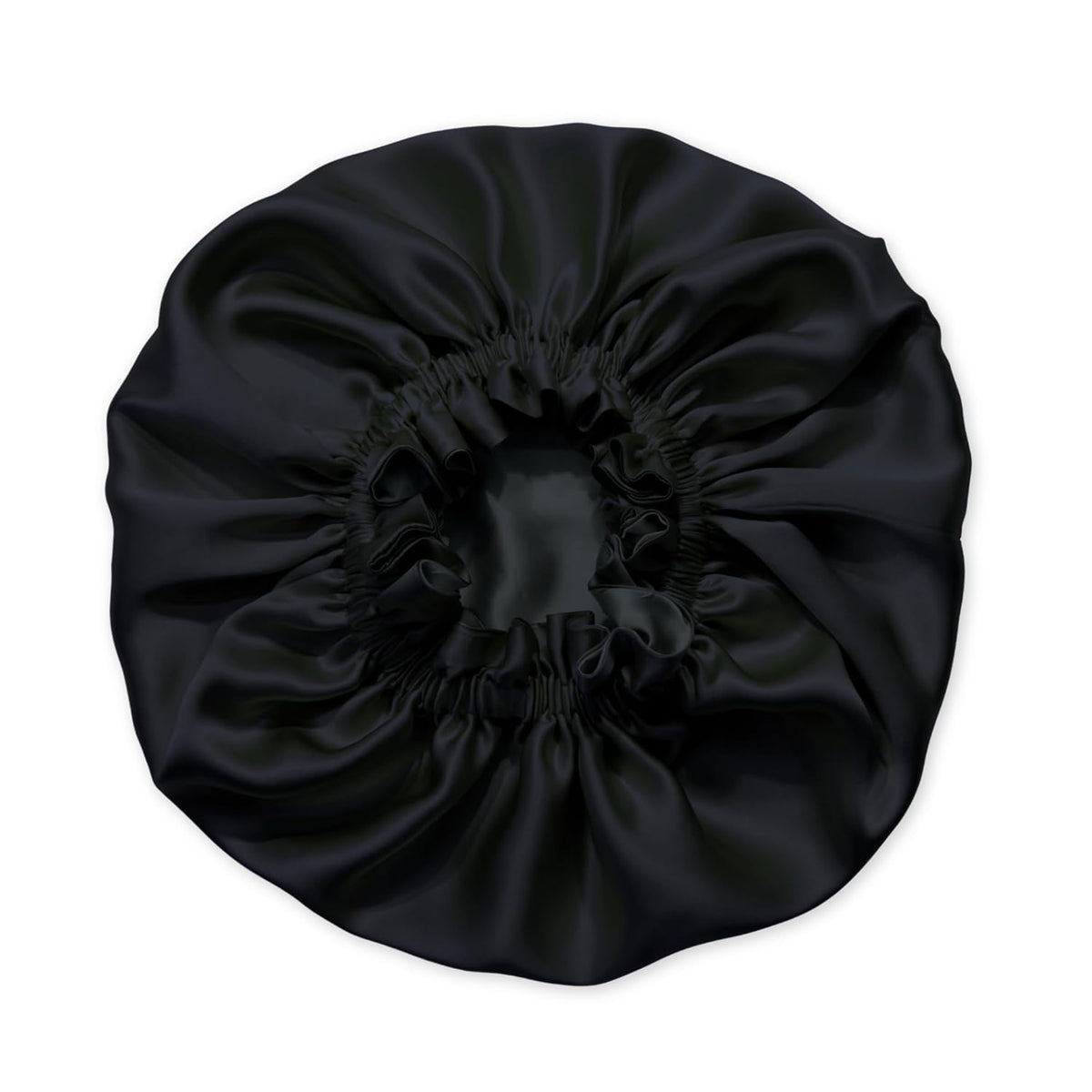 Silk Sleep Bonnet for Women, 100% Mulberry Silk, 19 Momme, Reversible, Black