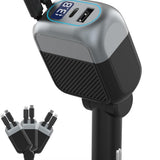 87W Retractable 4-in-1 USB-C Car Charger