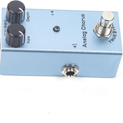 Analog Chorus Electric Guitar Effects Pedal - Mini Size, True Bypass, BBD Chip, Low Noise, Durable Aluminum Alloy, 9V DC Power