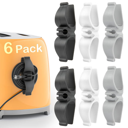 Cord Organizer for Kitchen Appliances-6PCS, Adhesive Cord Holder