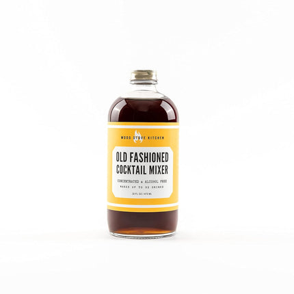Wood Stove Kitchen - Old Fashioned Mix | Cocktail & Mocktail Mixer - Natural Craft Syrup with Tasty Flavors - Concentrated & Alcohol Free - Aromatic, Gentian Root, Orange & Cinnamon, 16 oz.