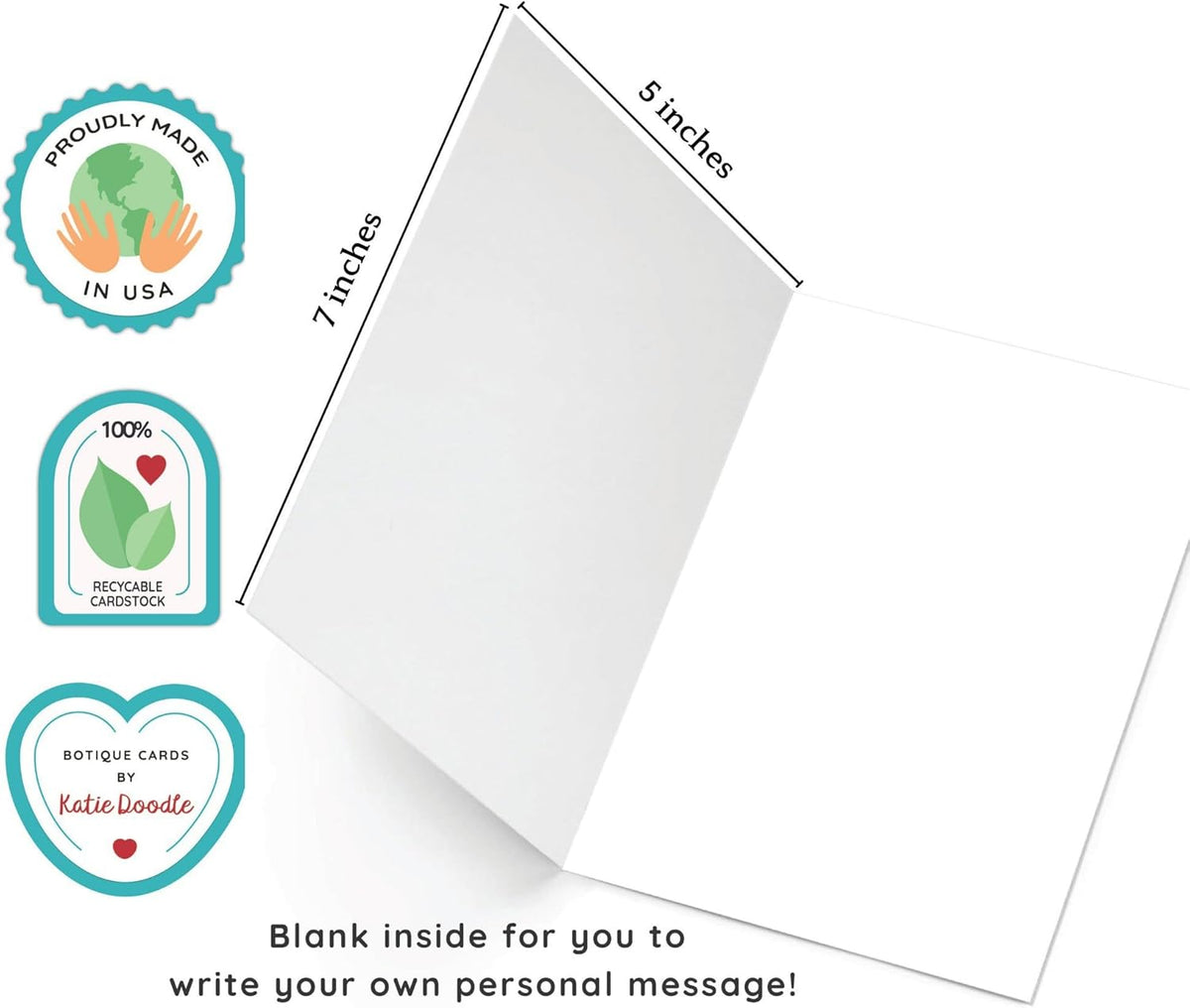 2026 Funny High School Graduation Card, 5x7 Blank Inside, Made in USA with Envelope - photo 2