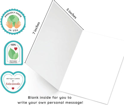 2026 Funny High School Graduation Card, 5x7 Blank Inside, Made in USA with Envelope - photo 2