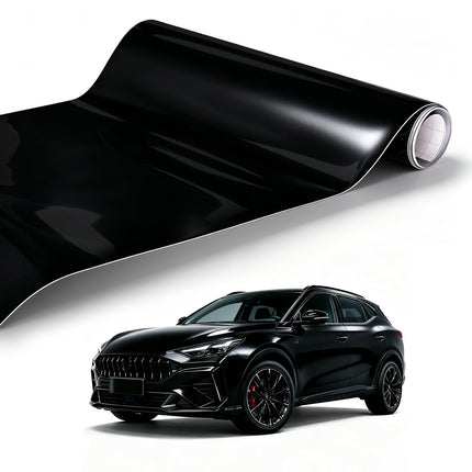 3D Carbon Fiber Vinyl Wrap for Cars Black, 1ft X 5ft Self-Adhesive