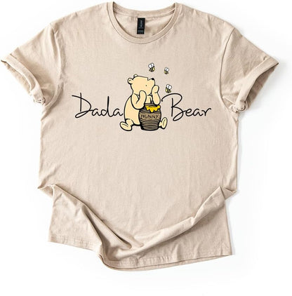 Dada Bear Honey Bear Unisex T-Shirt, Sand, X-Large - photo 3
