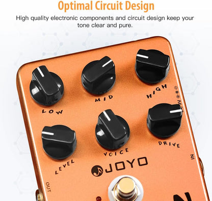 American Tube Amp Simulator & Preamp Guitar Pedal with Built-In Cab Sim - photo 3