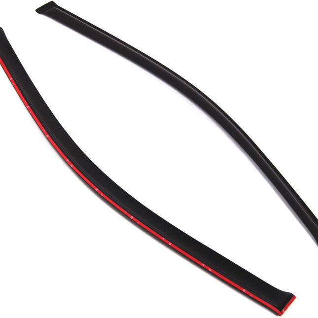 Dark Smoke Outside-Mount Side Window Visors, 2-Piece Set