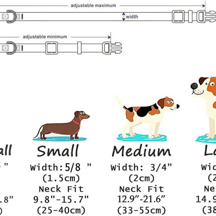 Mihqy Dog Collar with Bohemia Floral Tribal Geometric Patterns - Soft Ethnic Style Collar Adjustable for Small Medium Large Dogs(Floral Pink,M)