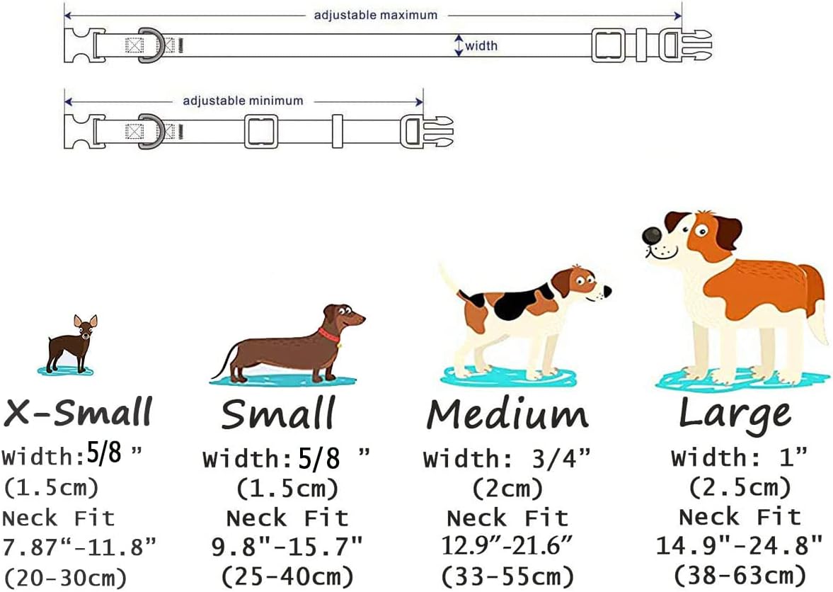 Floral Pink Adjustable Dog Collar, Medium - photo 3