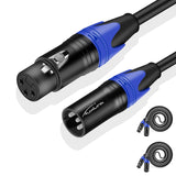 XLR Cable, XLR Microphone Cable Male to Female 25ft 2 Pack