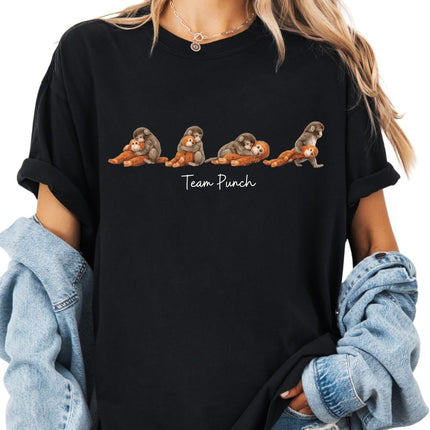 Team Punch Shirts, Baby Monkey Punch Drinking Iced Coffee T-Shirt, Stay Kind Shirts, Monkey Punc h Sweatshirt