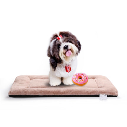 Dog Crate Pad Washable Dog Bed for Crate Medium Mat 36-Inch Gray
