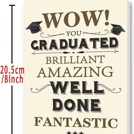 Graduation Card, Congratulations Graduate Card for Him Her, Congrats Grad Card for High School College Graduation Gift, Proud of You 2026 Graduation Card from Parents Family Friends