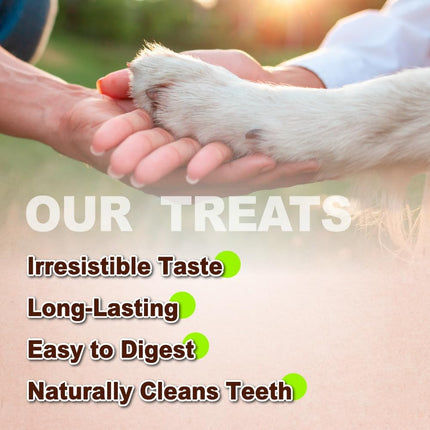 A Freschi srl Turkey Tendons for Dogs, USA-Sourced, Healthy Dog Treats, Rawhide-Free Puppy Chews, Long Lasting, All Natural, Hypoallergenic Dog Treats for Small Breeds, 8 oz Pack Bone (S)