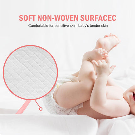 Large Disposable Changing Pads for Baby 24 x 17 Inches - Pink